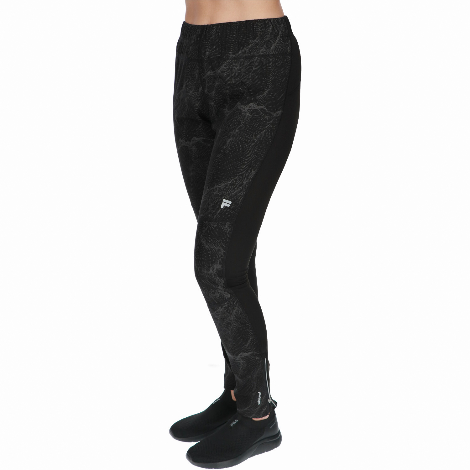 RENTON AOP windstopper reflectiv running tights